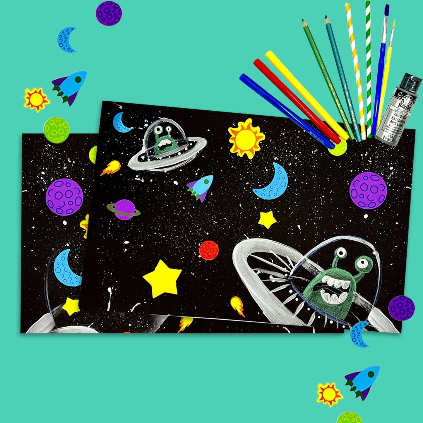 Pets in Space Craft Kit – Outer Space Fun for Kids (Ages 3-9)