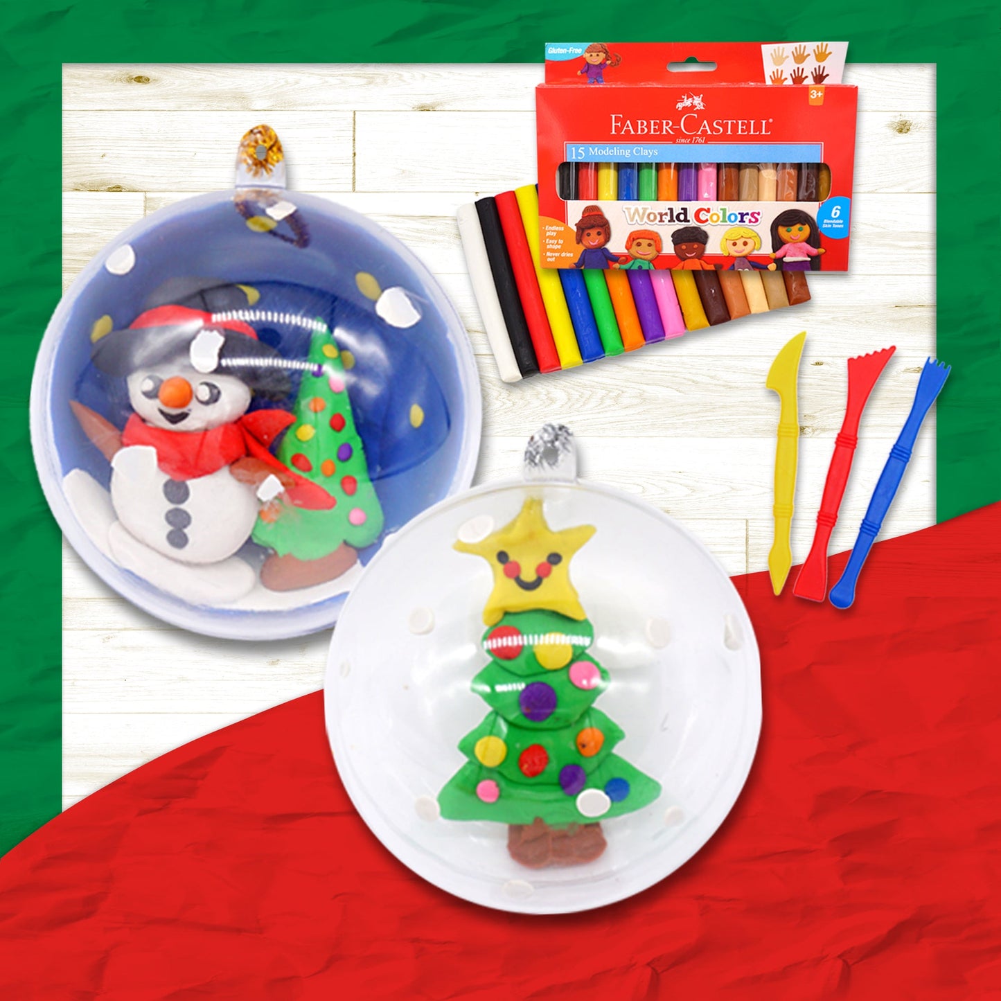 Kid's Holiday Craft Kit: Christmas Time is Here! (Ages 3-9)