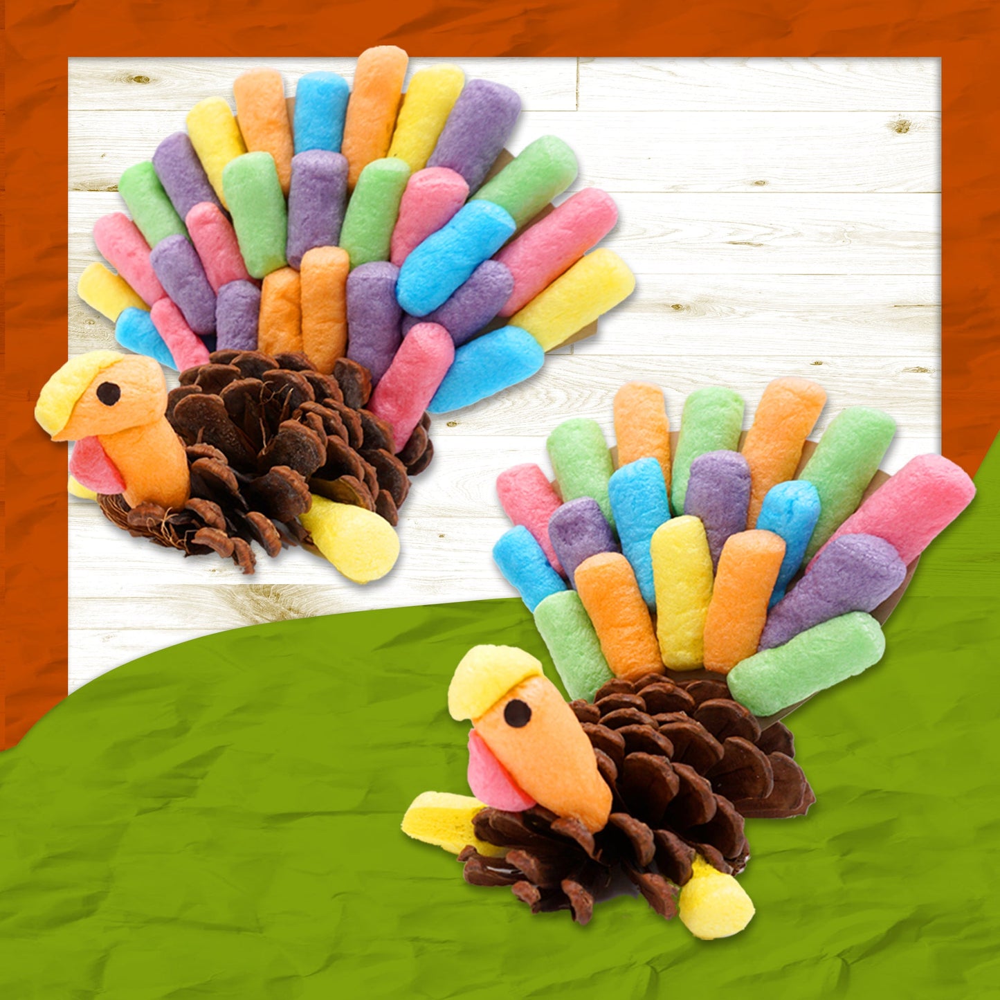 The Thankful Turkey Thanksgiving Craft Kit (Ages 3-9)