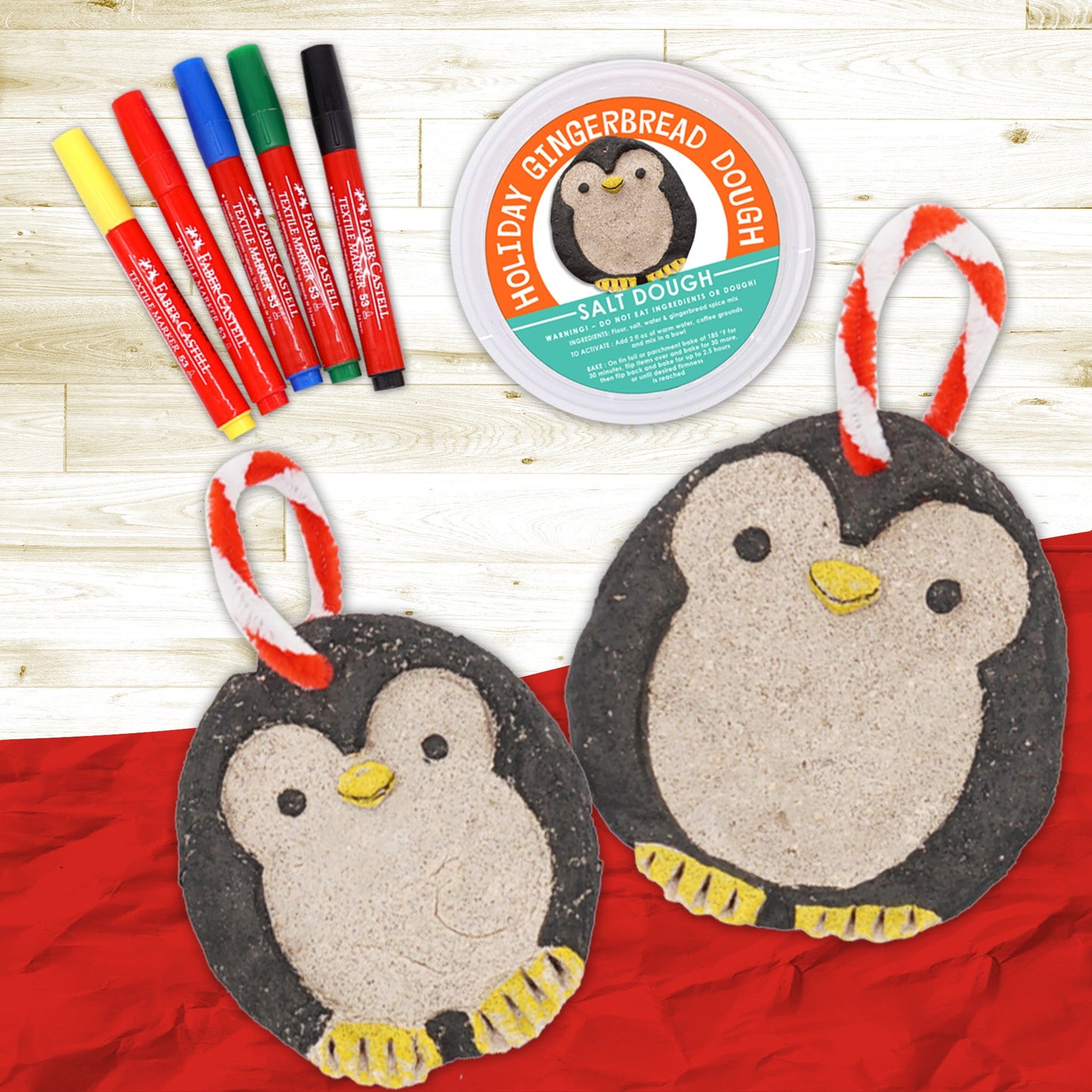 Kid's Holiday Craft Kit: Penguin's Great Baking Challenge (Ages 3-9)