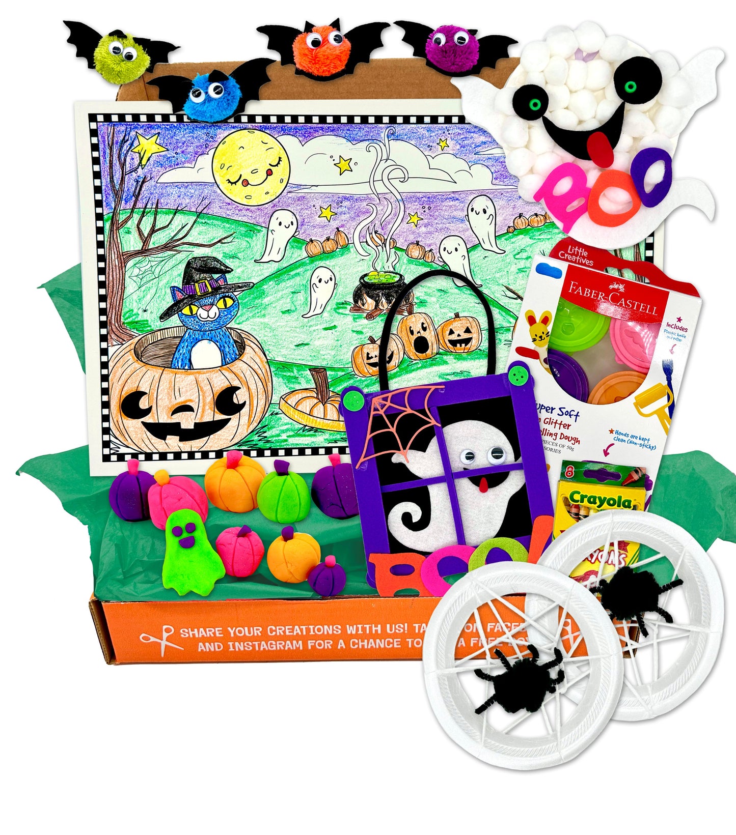 Ghost’s Halloween Craft Kit – Spooky & Fun Kids’ Halloween Crafts (Ages 3-9)