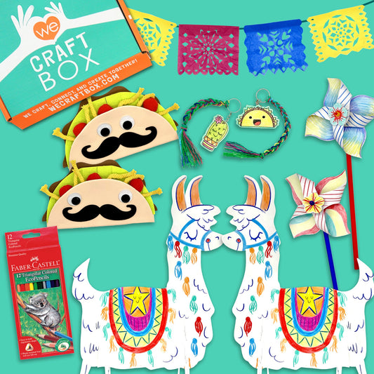 Llama’s Fiesta Kids Craft Kit – Fun DIY Crafts for 2 Crafters (Ages 3-9)