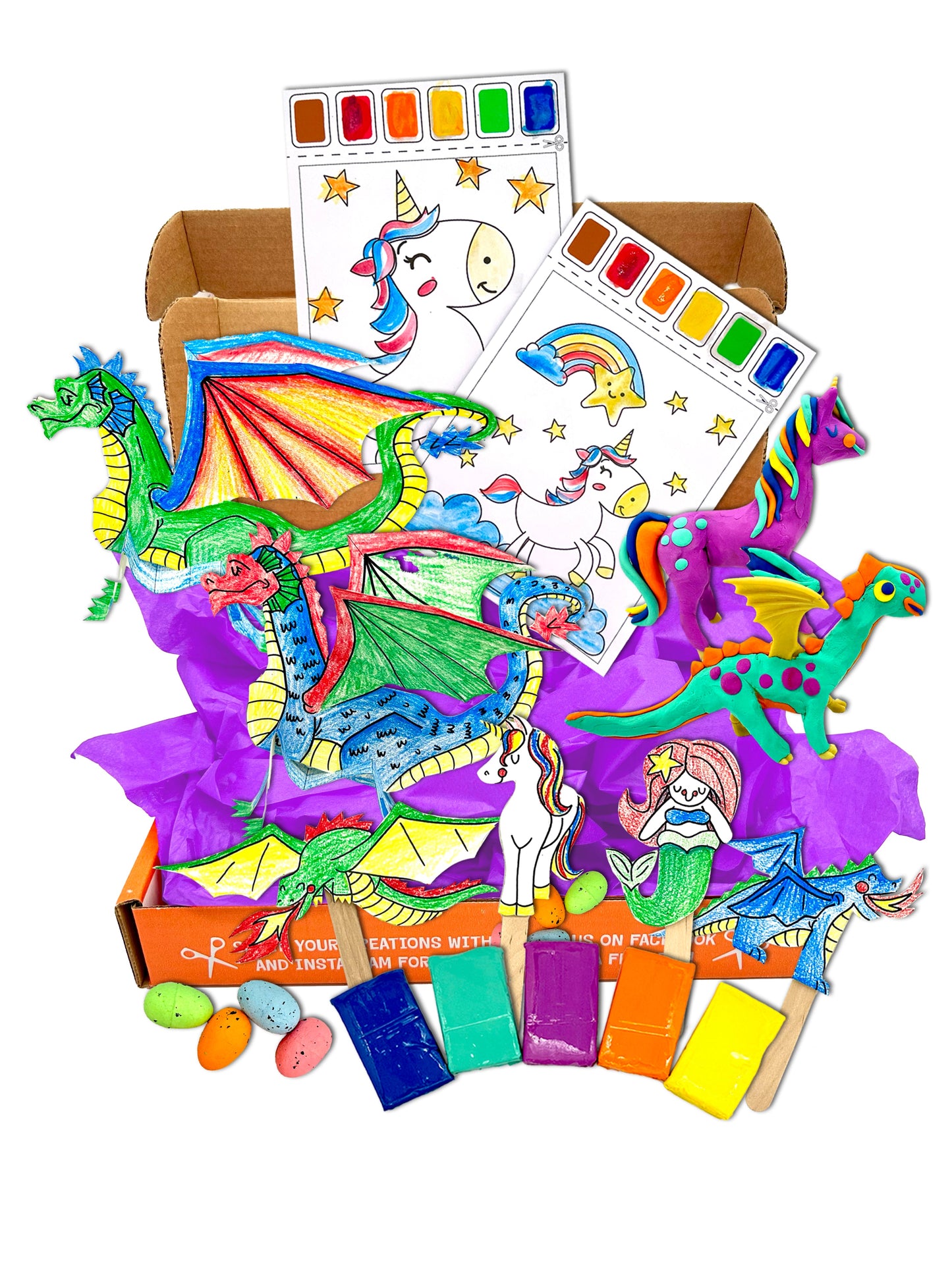 Mythical Creatures Craft Kit – Magical Arts & Crafts for Kids (Ages 3-9)