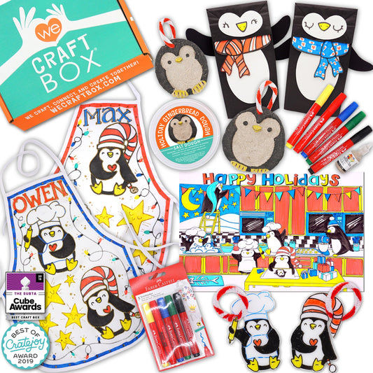 Kid's Holiday Craft Kit: Penguin's Great Baking Challenge (Ages 3-9)